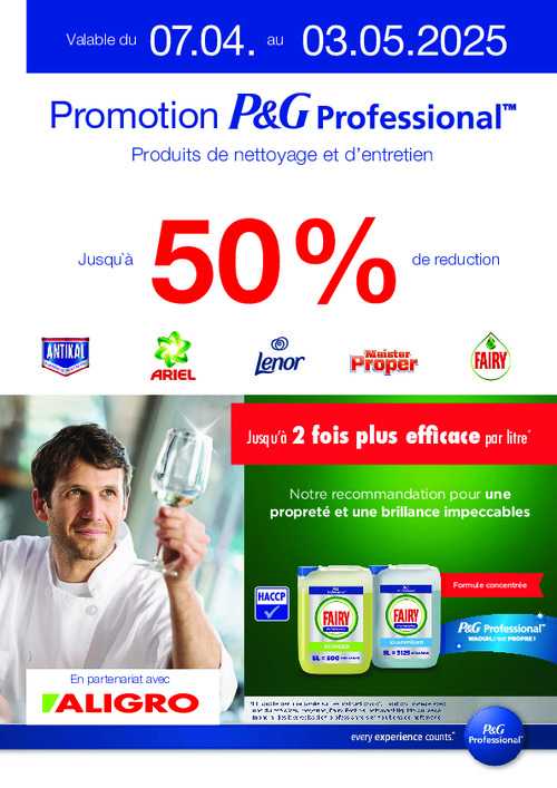 Offres Procter & Gamble #15-19 – valables du 7 avril au 3 mai