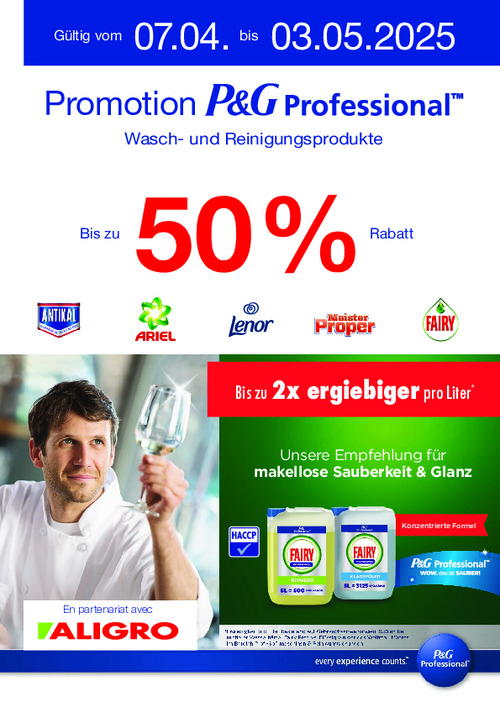Offres Procter & Gamble #15-19 – valables du 7 avril au 3 mai