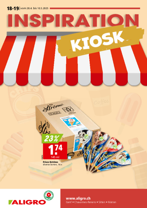 Inspiration Kiosk #18-19 – gültig vom 28. April bis 10. Mai