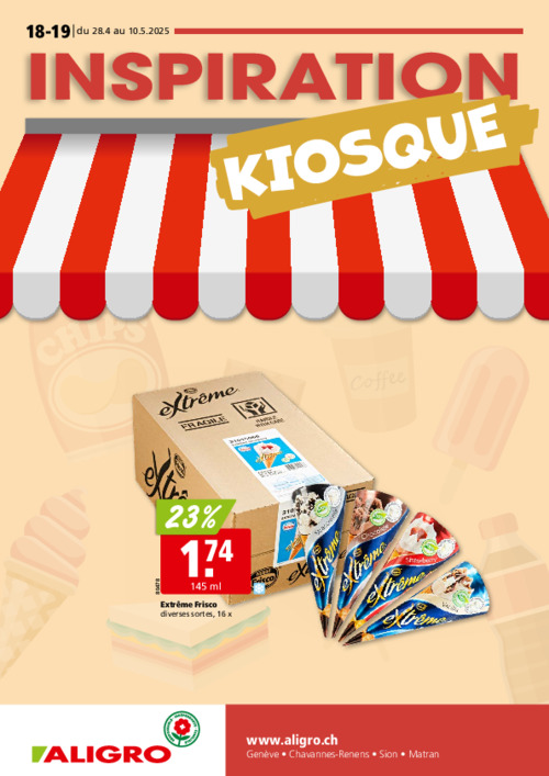 Inspiration Kiosque #18-19 – valable du 28 avril au 10 mai