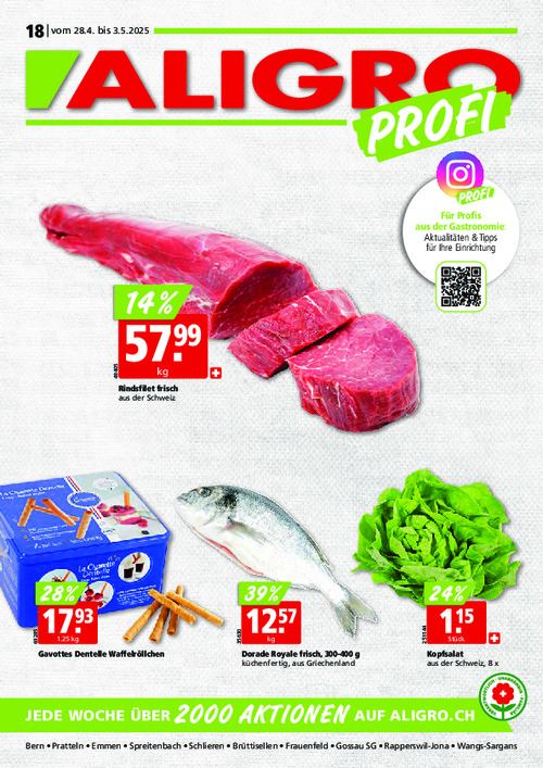 PROFI-Aktionen #18 – gültig vom 28. April bis 3. Mai