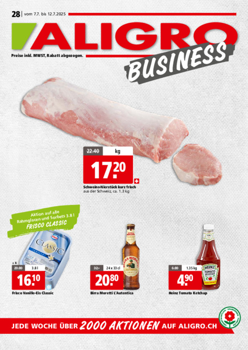 BUSINESS-Aktionen  #28 – gültig vom 7. bis 12. Juli 2025